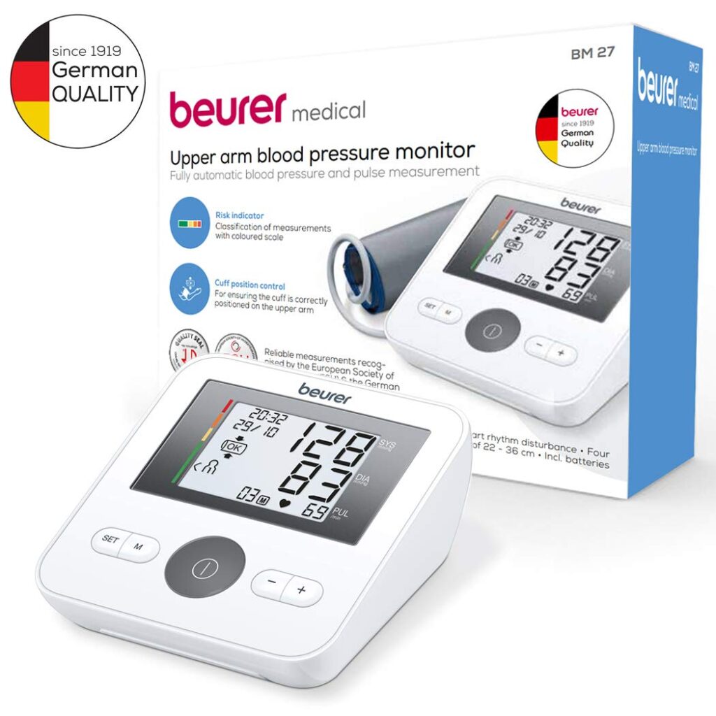 Beurer Upper Arm Blood Pressure Monitor BM27 Online Healthstore for