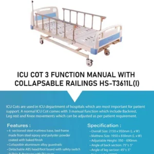 icu cot hs-t3611l(i) hospital bed