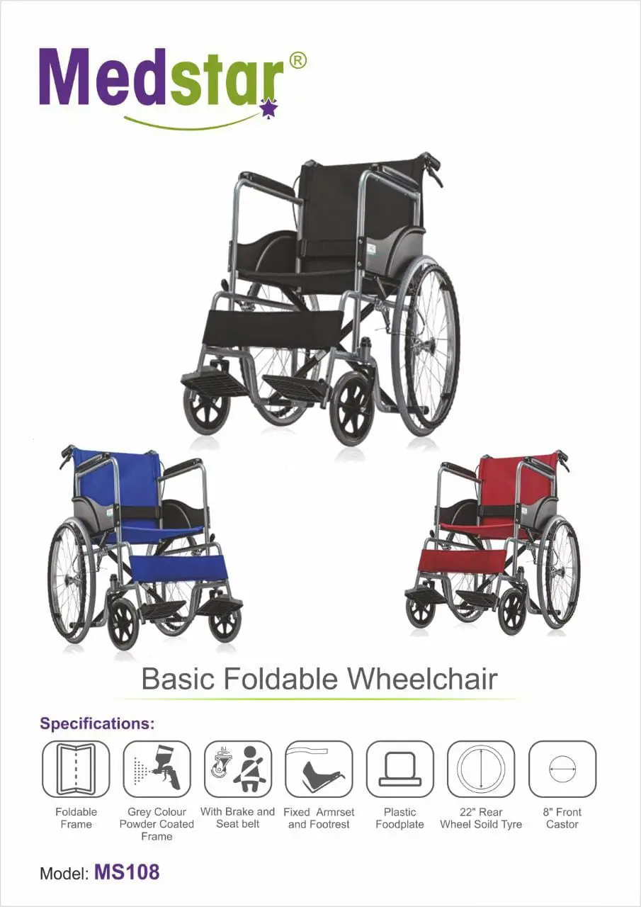 Medstar _ wheelchair Medstar Foldable Wheelchair