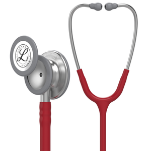 Professional burgundy diagnostic stethoscope