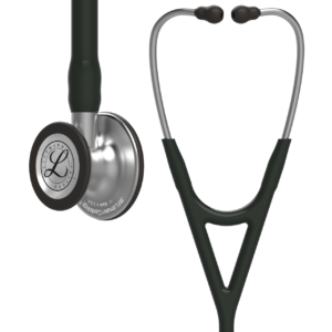Professional black cardiology diagnostic stethoscope